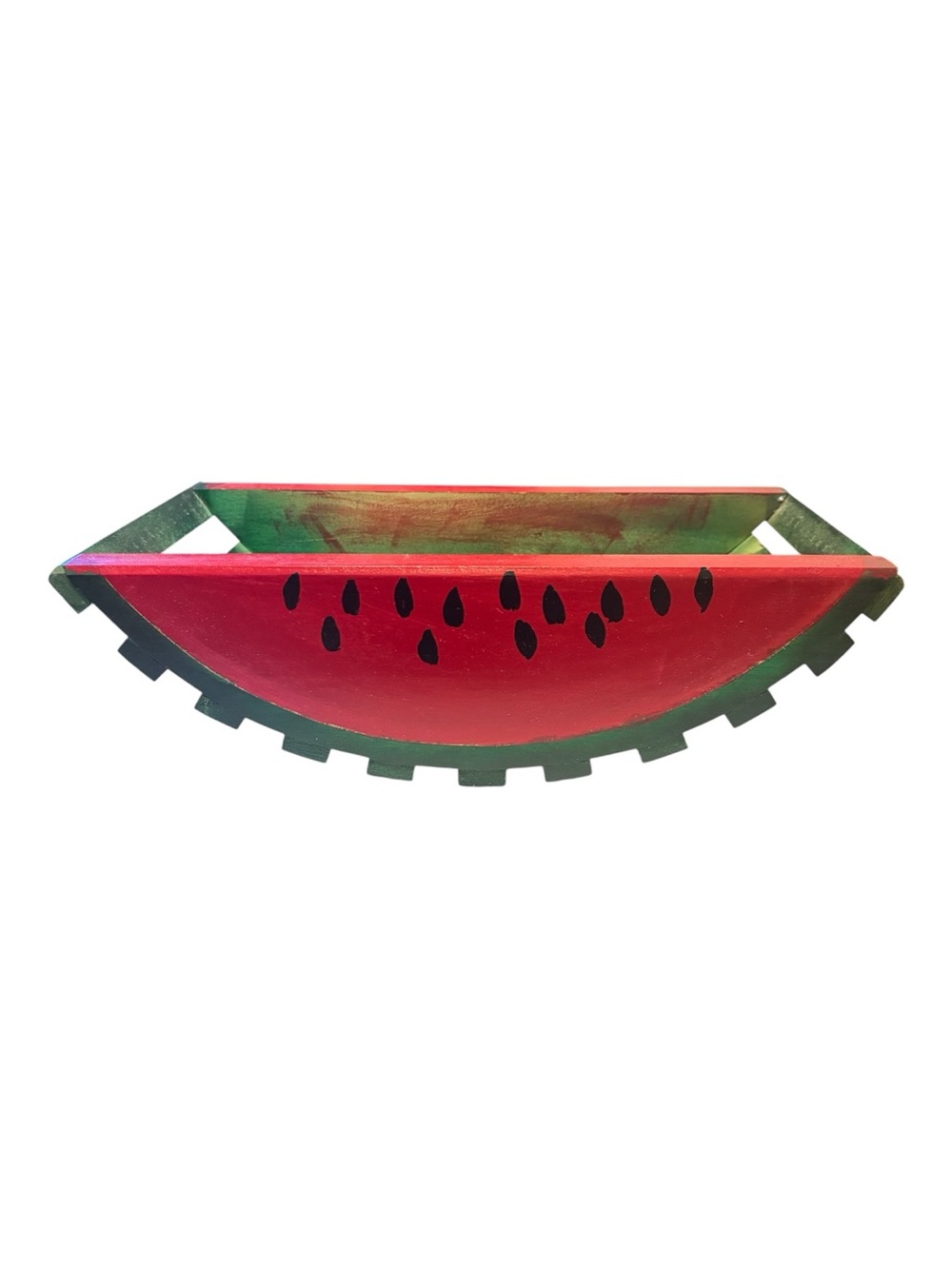 Decorative Vintage Watermelon Wooden Basket- great condition